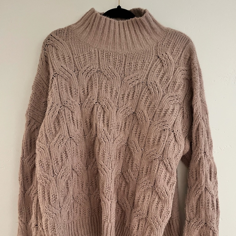 Mock turtleneck sweater